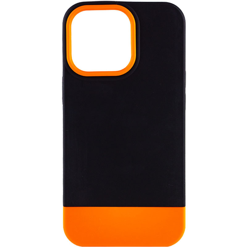 Чохол TPU+PC Bichromatic на Apple iPhone 13 Pro (6.1") (Black / Orange)