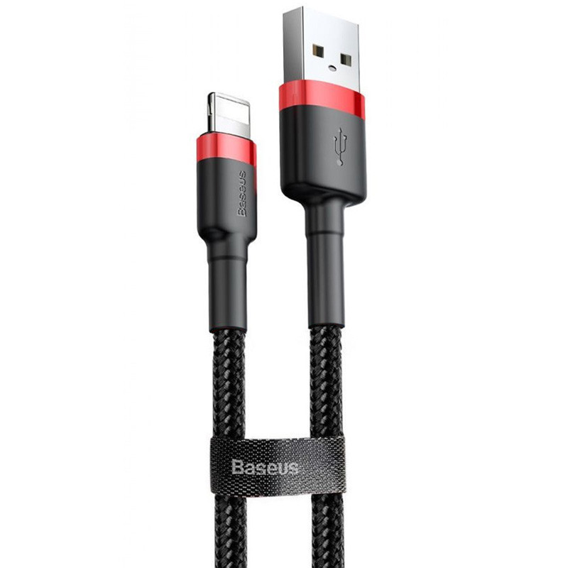 Дата кабель Baseus Cafule Lightning Cable 2.4A (1m) (CALKLF-B) (Красный / Черный)