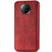 Фото Кожаный чехол-книжка GETMAN Cubic (PU) для Xiaomi Redmi Note 9 5G / Note 9T (Красный) на vchehle.ua