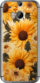 

Чехол Подсолнухи 2 для HTC One M8 1647417