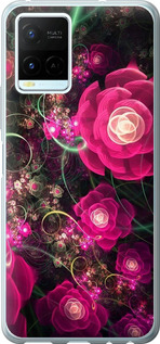 Чехол Абстрактные цветы 3 для Vivo Y21s