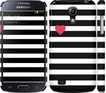 

Чехол Черно-белые полосы для Samsung Galaxy S4 mini 751664