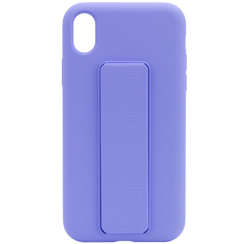 

Чохол Silicone Case Hand Holder на iPhone XR (6.1") (Бузковий / Dasheen) 1096619