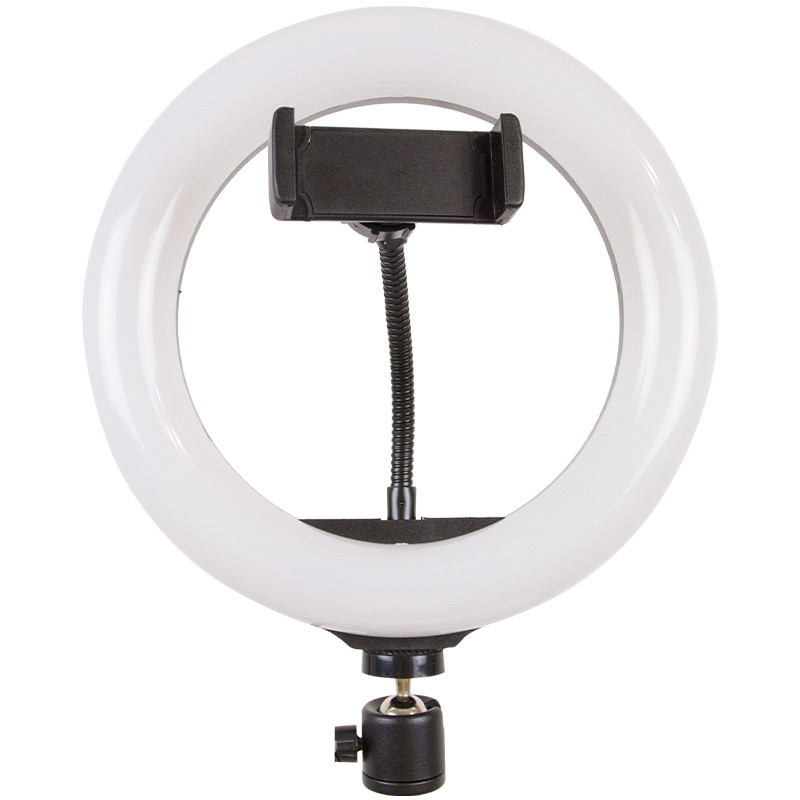 Фото Кольцевая светодиодная LED лампа Arc Ring 10" + tripod 2.1m (Black) в магазине vchehle.ua