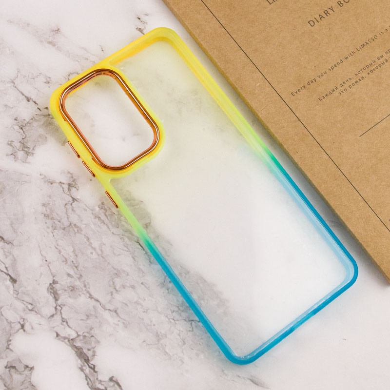 Фото Чохол TPU+PC Fresh sip series на Samsung Galaxy A55 (Бірюзовий / Помаранчевий) в маназині vchehle.ua