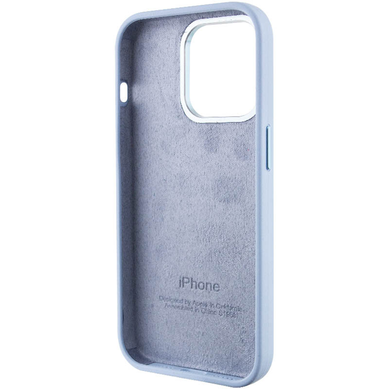 Купити Чохол Silicone Case Metal Buttons (AA) на Apple iPhone 13 Pro Max (6.7") (Блакитний / Blue) на vchehle.ua