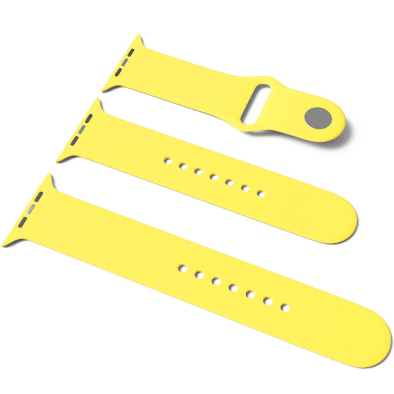 

Силиконовый ремешок для Apple Watch Sport Band 38 / 40 (S/M & M/L) 3pcs (Желтый / Yellow) 1080306