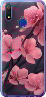 Чехол Пурпурная сакура для Realme 3 Pro