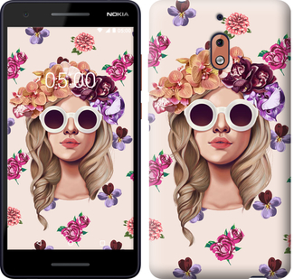 

Чохол Дівчина з квітами v2 на Nokia 2.1 670916