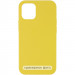 Чохол Silicone Case Full Protective (AA) NO LOGO на Apple iPhone 16 Pro (6.3") (Жовтий / Yellow)