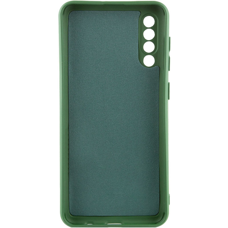 Фото Чехол TPU GETMAN Liquid Silk Full Camera для Samsung Galaxy A50 (A505F) / A50s / A30s (Зеленый / Dark green) в магазине vchehle.ua