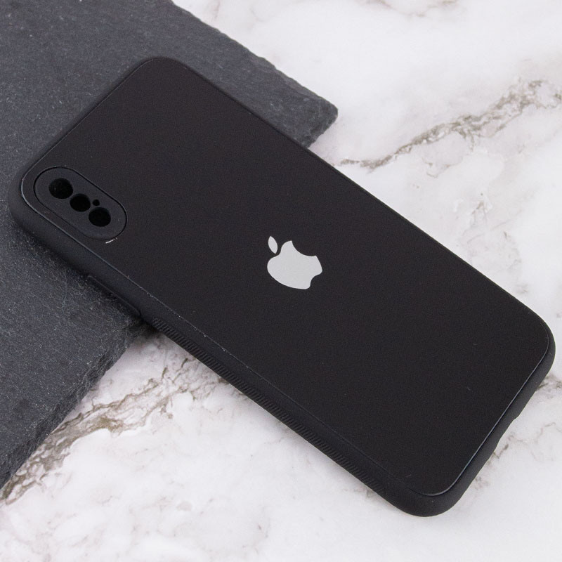 

TPU+Glass чохол Matte Candy Full camera для iPhone XS (5.8") (Чорний) 1172844
