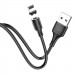 Купити Дата кабель Hoco X52 "Sereno magnetic" USB to Lightning (1m) (Чорний) на vchehle.ua