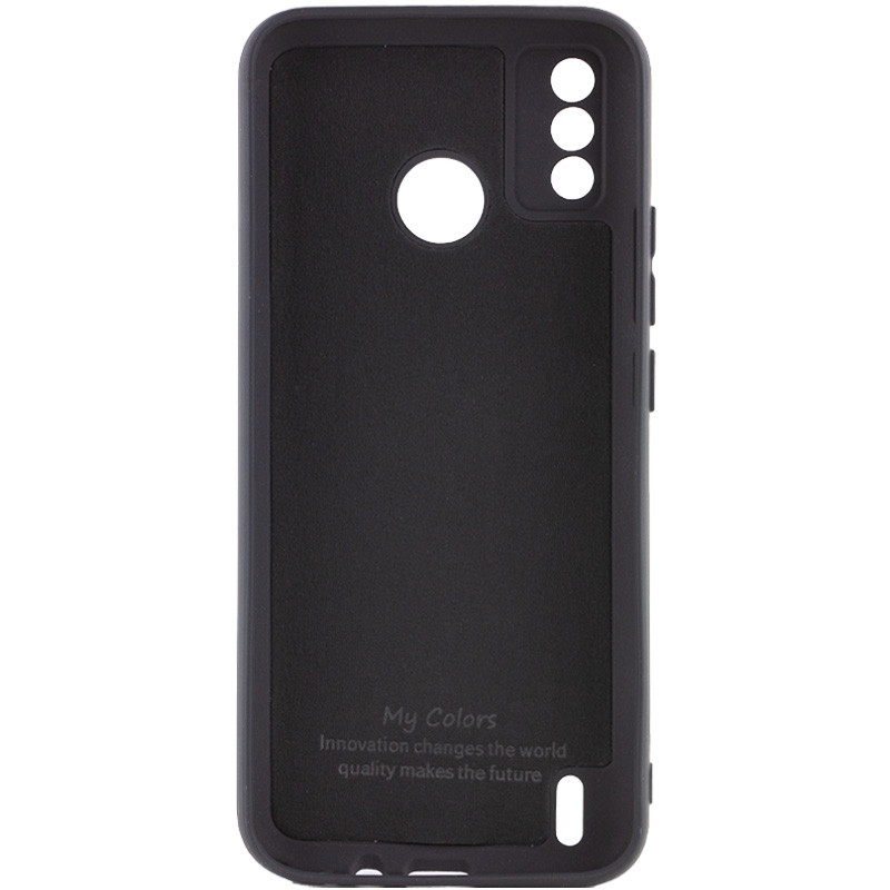 Фото Чохол Silicone Cover My Color Full Camera (A) на TECNO Spark 6 Go (Чорний / Black) в маназині vchehle.ua