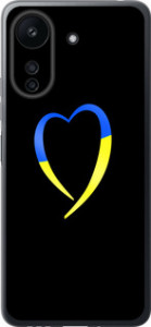 Чехол Жёлто-голубое сердце для Xiaomi Poco C65