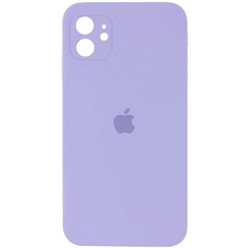 Чехол Silicone Case Square Full Camera Protective (AA) для Apple iPhone 11 (6.1") (Сиреневый / Dasheen)
