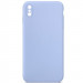 Silicone Case Square Full Camera Protective (AA) NOLOGO на Apple iPhone XS Max (6.5") (Блакитний / Lilac Blue)