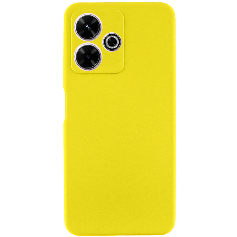 Чохол Silicone Cover Lakshmi Full Camera (AAA) на Xiaomi Redmi 13 4G / Poco M6 4G (Жовтий / Yellow)