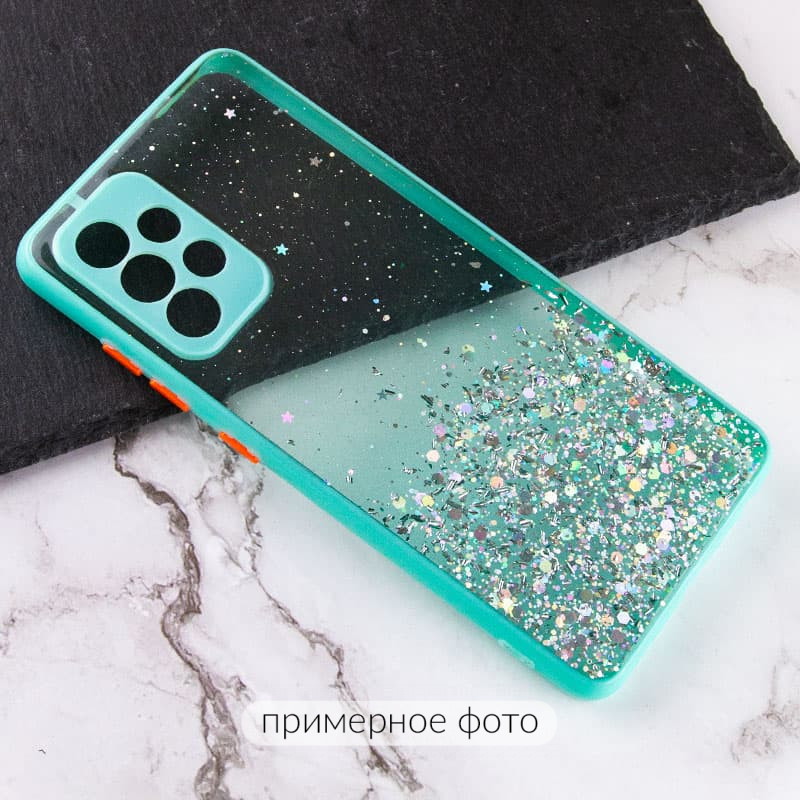 

TPU чохол Spangle star з захистом камери для Samsung Galaxy M23 (Бірюзовий) 1366078