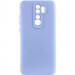 Чехол TPU GETMAN Liquid Silk Full Camera для Xiaomi Redmi Note 8 Pro (Сиреневый / Light purple)