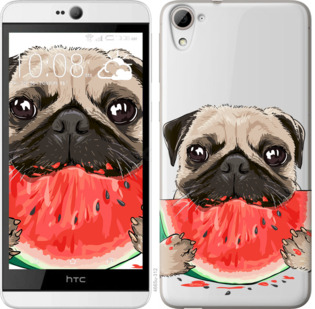 

Чохол Мопс і кавун на HTC Desire 826 dual sim 843546