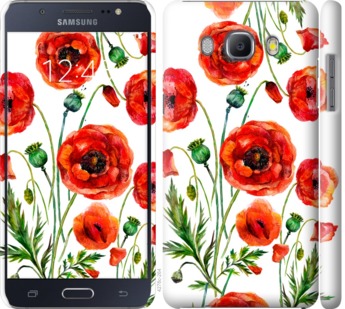 

Чехол Нарисованные маки для Samsung Galaxy J5 (2016) J510H 743827