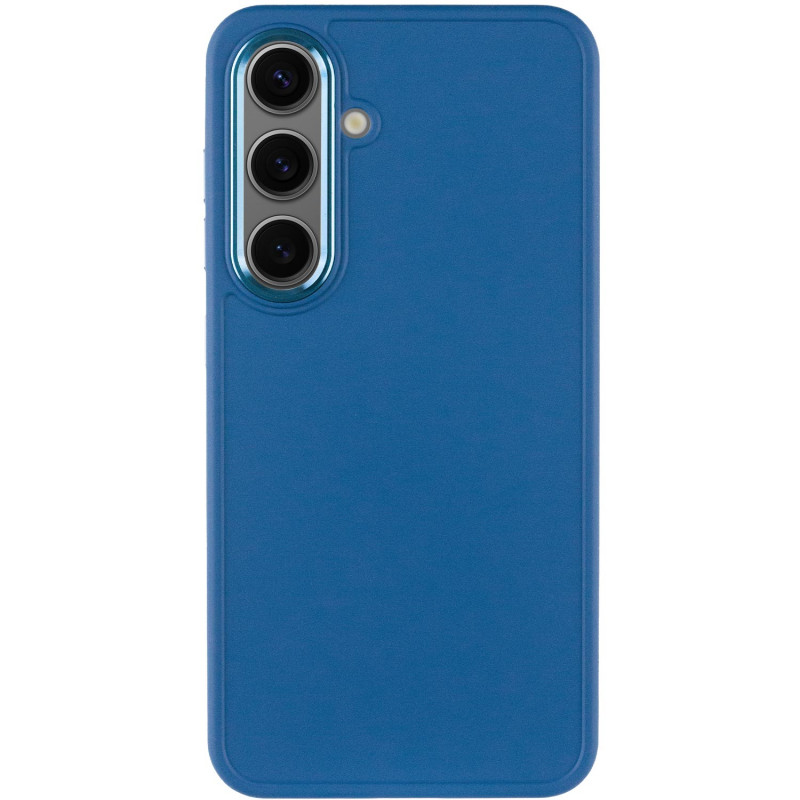 Фото TPU чехол Bonbon Metal Style для Samsung Galaxy S24 (Синий / Denim Blue) на vchehle.ua