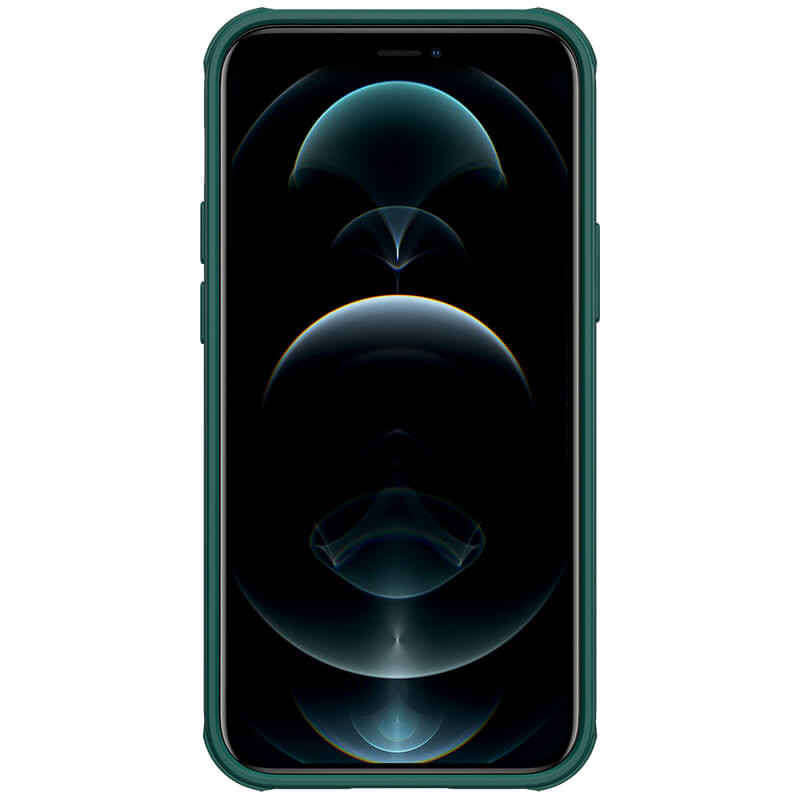 Фото Карбонова накладка Nillkin Camshield (шторка на камеру) на Apple iPhone 13 / 14 (6.1") (Зелений / Dark Green) на vchehle.ua