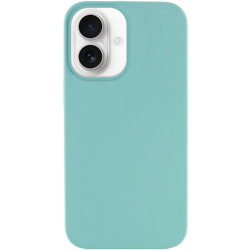 Чохол Silicone Case Full Protective (AA) NO LOGO на Apple iPhone 16 Plus (6.7") (Бірюзовий / Marine Green)