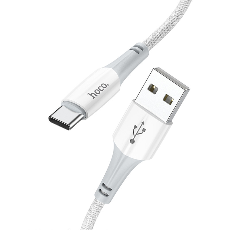 Фото Дата кабель Hoco X70 Ferry USB to Type-C (1m) (White) в маназині vchehle.ua