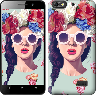 

Чехол Девушка с цветами для Asus ZenFone 4 Max ZC520KL 583181