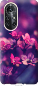 Чохол Пурпурні квіти на Huawei Nova 8 Pro