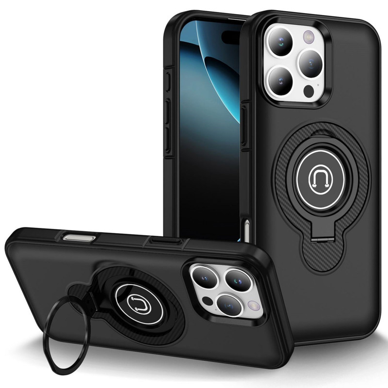 TPU+Textured PC Magnet на Apple iPhone 16 Pro Max (6.9") (Black)