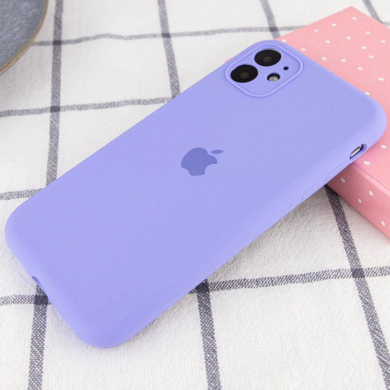 Фото Чохол Silicone Case Full Camera Protective (AA) на Apple iPhone 11 (6.1") (Бузковий / Dasheen) на vchehle.ua