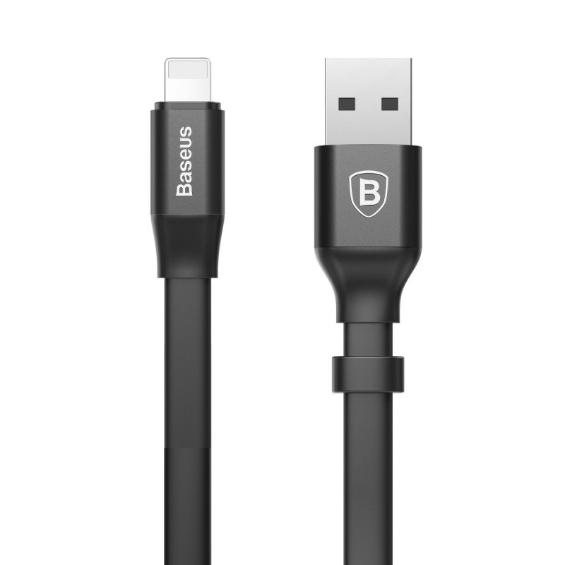 

Дата кабель Baseus Nimble Portable USB to Lightning (23см) (CALMBJ-B01) (Чорний) 555749