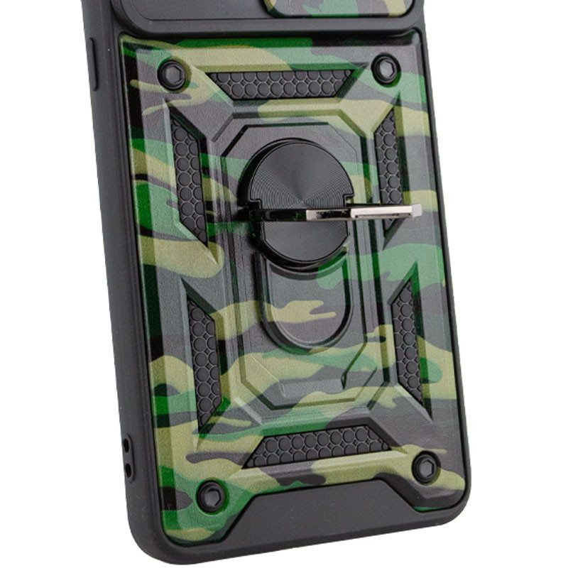Ударопрочный чехол Camshield Serge Ring Camo для Xiaomi Redmi A1 / A2 (Зеленый / Army Green) в магазине vchehle.ua