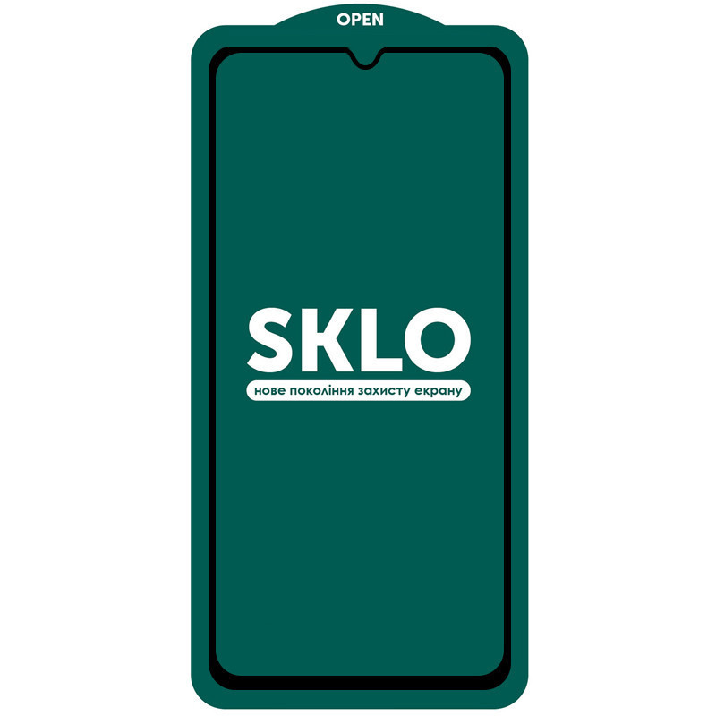 Защитное стекло SKLO 5D (тех.пак) для Samsung Galaxy S24+ (Черный)