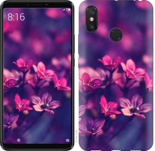 

Чехол Пурпурные цветы для Xiaomi Mi Max 3 668254