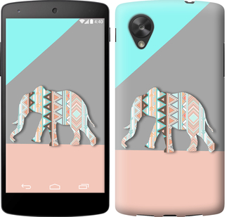 

Чехол Узорчатый слон для LG Nexus 5 224695