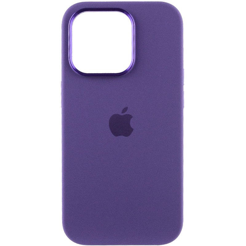 Фото Чехол Silicone Case Metal Buttons (AA) для Apple iPhone 13 Pro Max (6.7") (Фиолетовый / Iris) на vchehle.ua