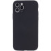 Чехол Silicone Case Full Camera Protective (AA) NO LOGO для Apple iPhone 12 Pro (6.1") (Черный / Black)