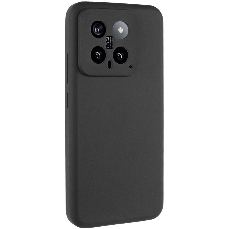 Чехол Silicone Cover Lakshmi Full Camera (AA) для Xiaomi 14 (Черный / Black)