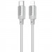 Дата кабель Borofone BX108 Start silicone Type-C to Lightning 27W (1m) (Gray)