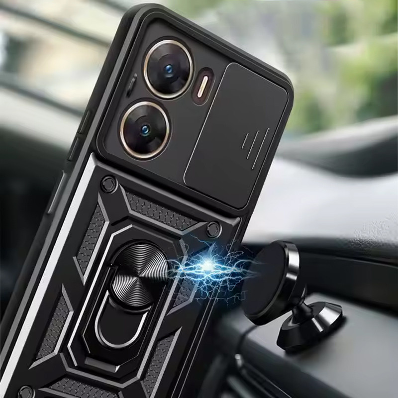 Фото Ударопрочный чехол Camshield Serge Ring для Xiaomi Poco X7 Pro (Черный) в магазине vchehle.ua
