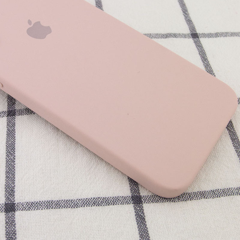 Фото Чохол Silicone Case Square Full Camera Protective (AA) на Apple iPhone 6/6s (4.7") (Рожевий / Pink Sand) на vchehle.ua