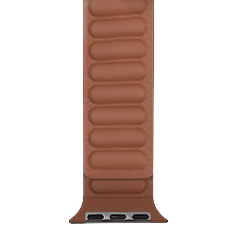 Ремінець Hoco WA23 Original series leather chain magnetic strap для Apple watch 42(ser.1-3)/44/45/49m (Brown)