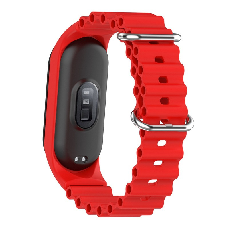 Ремінець Ocean Band для Xiaomi Mi Band 9/8 (Червоний / Red) в магазині vchehle.ua