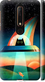 

Чехол Кот, нло, радуга, рыба для Nokia 6.1 1403462