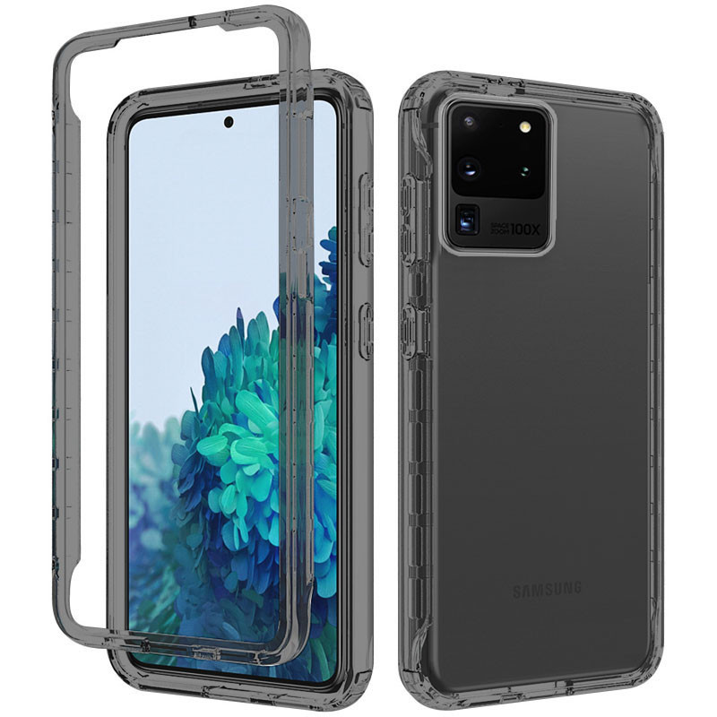Чохол TPU + PC Full Body з захистом 360 на Samsung Galaxy S20 Ultra (Чорний)
