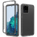 Чохол TPU + PC Full Body з захистом 360 на Samsung Galaxy S20 Ultra (Чорний)